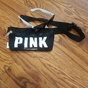 Pink Victoria's Secret Fanny Pack and Sunglass set
